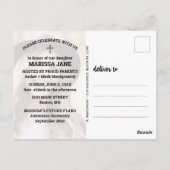 卒業パーティーのバイブルの詩の素朴写真 ポストカード (裏面)