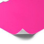 卒業パーティーのバナーのポスター写真ピンクを追加 ポスター (角)