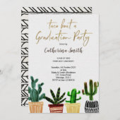 卒業パーティーのメキシコ人についてボホ・タコさん 招待状 (正面/裏面)