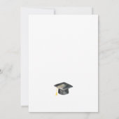 卒業パーティーのワイルドフラワーズ 招待状 (裏面)