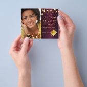 卒業パーティーの予算を保存する チラシ (手)