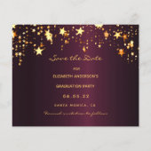 卒業パーティーの予算を保存する チラシ (裏面)