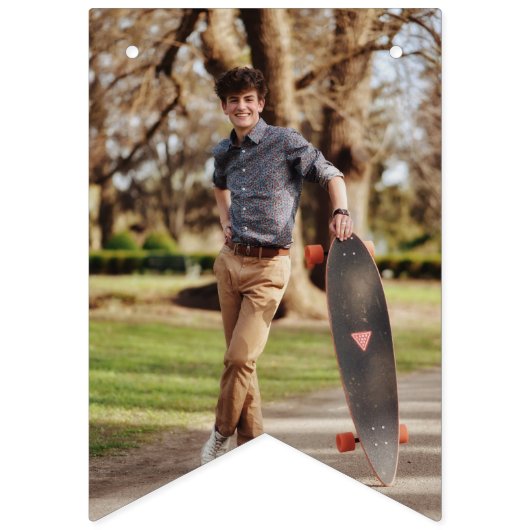 卒業パーティーの写真のバンティングフラグのクラス バンティングフラッグ (第1の旗)