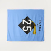 卒業パーティーの写真の背景 タペストリー (正面(横))