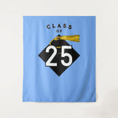 卒業パーティーの写真の背景 タペストリー (正面)