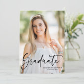 卒業パーティーの写真撮影台本 招待状 (スタンド正面)