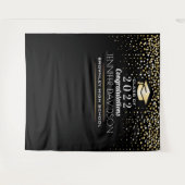 卒業パーティーの写真撮影用背景 タペストリー (正面(横))