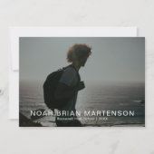 卒業パーティーの写真 招待状 (正面)