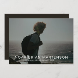 卒業パーティーの写真 招待状