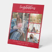 卒業パーティーの写真Red Graduate 2025 台座サイン (正面)