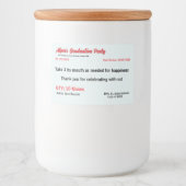 卒業パーティーの処方箋ラベル フードラベル (正面)