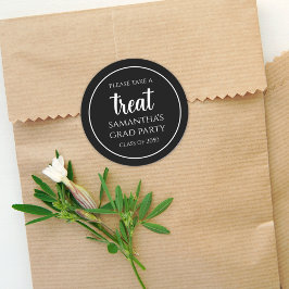 卒業パーティーの好意をパーソナライズされた扱う ラウンドシール