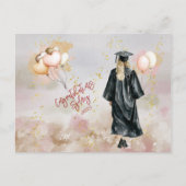 卒業パーティーの娘おめでとう ポストカード (正面)