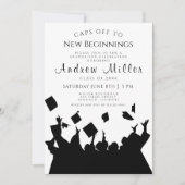 卒業パーティーの招待状の上限 招待状 (正面)