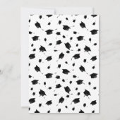 卒業パーティーの招待状の上限 招待状 (裏面)