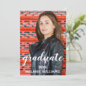 卒業パーティーの招待状をオーダーメイド 招待状 (スタンド正面)