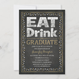 卒業パーティーの招待状ユニークおもしろいグラッド 招待状