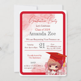 卒業パーティーの招待状/お知らせ 招待状