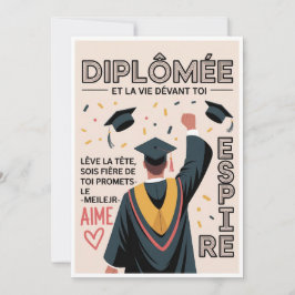 卒業パーティーの招待状 🎓 – モダン 招待状