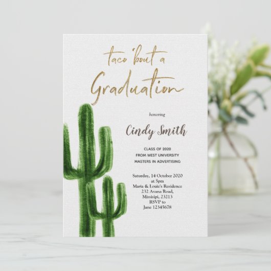 卒業パーティーの招待状 招待状 (スタンド正面)