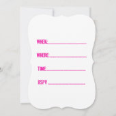 卒業パーティーの招待状 招待状 (裏面)