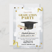 卒業パーティーの招待状 招待状 (正面)