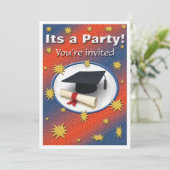 卒業パーティーの招待状 招待状 (スタンド正面)