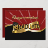 卒業パーティーの招待状 招待状 (正面/裏面)