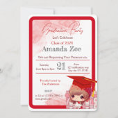 卒業パーティーの招待状/案内 招待状 (正面)