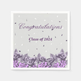 卒業パーティーの招待2024 スタンダードカクテルナプキン
