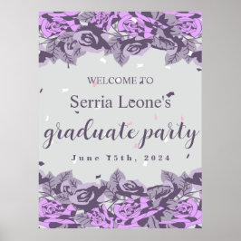 卒業パーティーの招待2024 ポスター