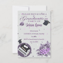 卒業パーティーの招待2024 招待状