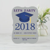 卒業パーティーの招待 招待状 (スタンド正面)