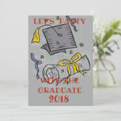 卒業パーティーの招待 招待状 (スタンド正面)