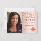 卒業パーティーの日付の保存赤面写真2023 セーブザデート (正面)