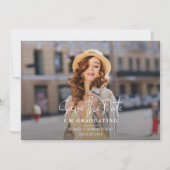 卒業パーティーの日付を保存する 案内状 (正面)