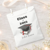 卒業パーティーの特典袋 フェイバーバッグ (クリップ留めされた状態)