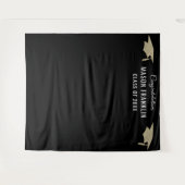 卒業パーティーの背景写真プロップ タペストリー (正面(横))