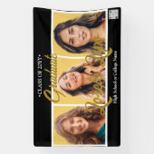 卒業パーティーの背景 横断幕 (縦)