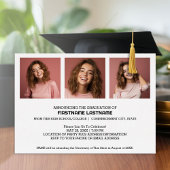 卒業パーティーの脚本の大学院モダン写真 箔招待状