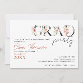 卒業パーティーの花のデザイン 卒業パーティー 招待状