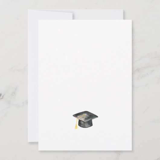 卒業パーティーの野草 招待状 (裏面)