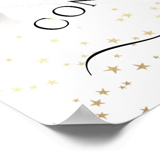 卒業パーティーへようこそ写真おめでとう ポスター (角)