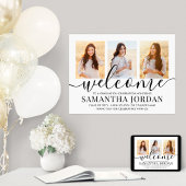 卒業パーティーへようこそ3フォトコラージホワイト ポスター