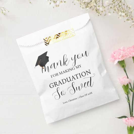 卒業パーティーをこんなに楽しくしてくれてありがとう フェイバーバッグ (封をした状態)