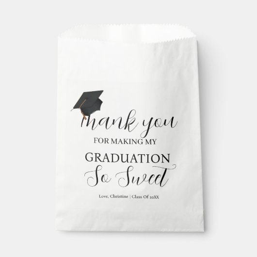 卒業パーティーをこんなに楽しくしてくれてありがとう フェイバーバッグ (正面)