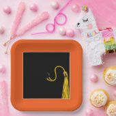 卒業パーティーオレンジ紙プレート ペーパープレート (パーティー)