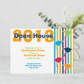 卒業パーティーオープンハウス招待状 招待状 (スタンド正面)