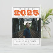 卒業パーティーオープンハウス2023フォトオレンジ 招待状 (スタンド正面)