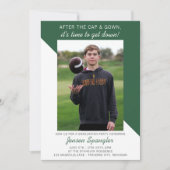 卒業パーティーオープンハウス2023フォトグリーン 招待状 (正面)